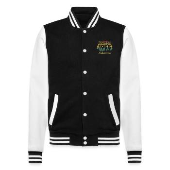 Vintage 1955 limited edition - Veste Teddy - noir/blanc - Devant - Nik (191cm) & Marisol (170cm)