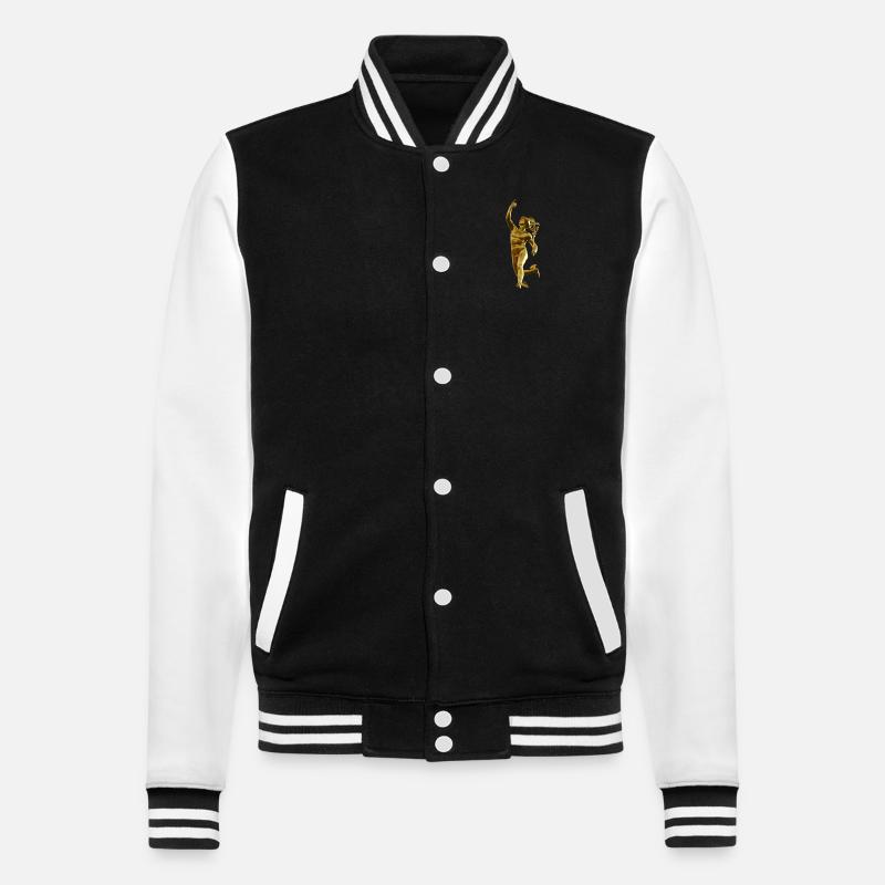 HERMES-STATUE - College-Sweatjacke - Schwarz/Weiß