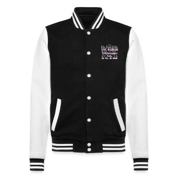 Mom Vet Gift Idea Profession Quote - College Sweat Jacket - black/white - Front - Nik (191cm) & Marisol (170cm)