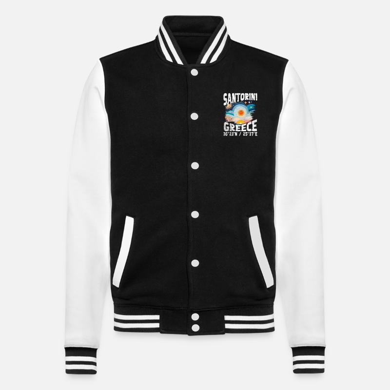 Greece aegean islands col - Veste Teddy - noir/blanc