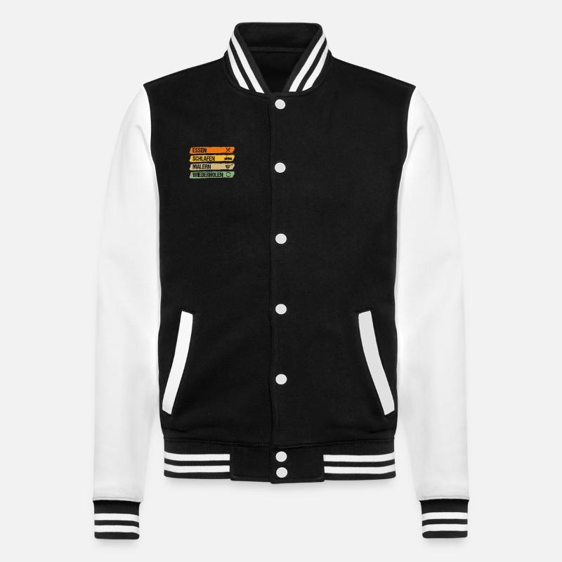Master Painter Journeyman Painter - College Sweat Jacket - black/white
