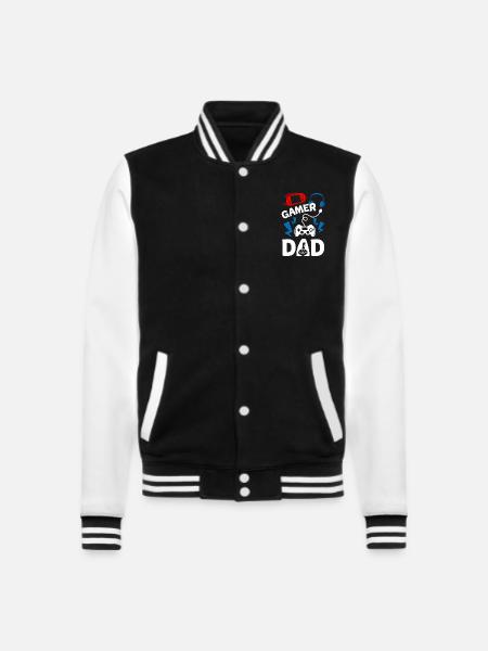 Gamer Dad - College Sweat Jacket - black/white