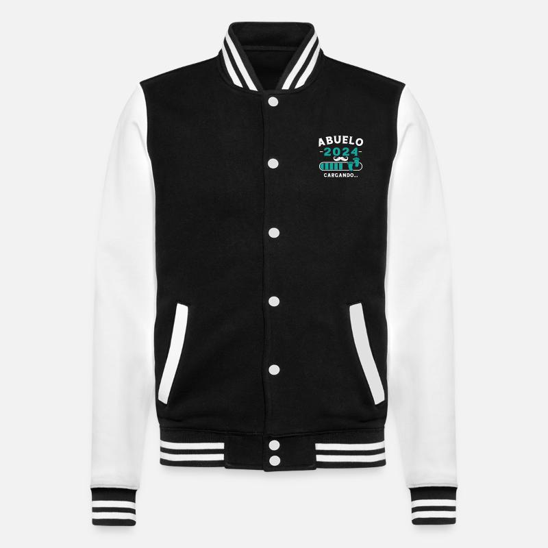 Grandpa 2024 Loading - College Sweat Jacket - black/white