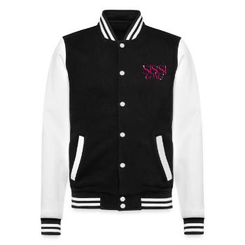 Sisters Partner Look - Sissi Gang - Sisters - College Sweat Jacket - black/white - Front - Nik (191cm) & Marisol (170cm)