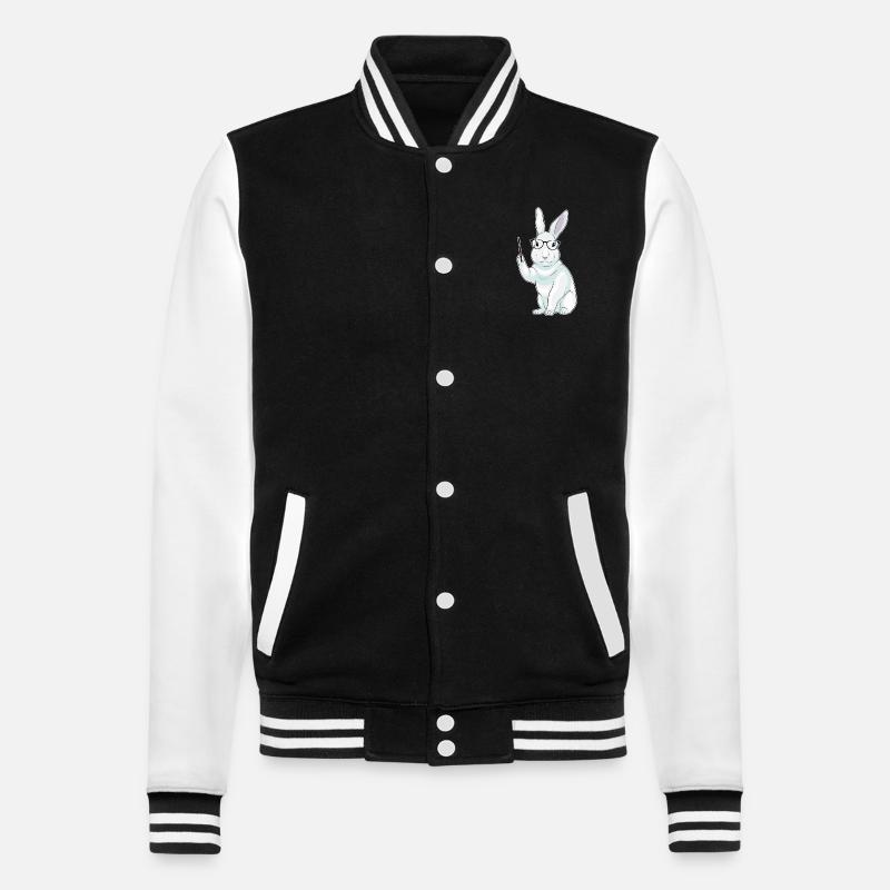 Hase Lehrer Pointer - College-Sweatjacke - Schwarz/Weiß