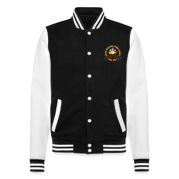 Jeu de bingo parce que d’autres sports nécessitent le bingo - Veste Teddy - noir/blanc - Devant - Nik (191cm) & Marisol (170cm)