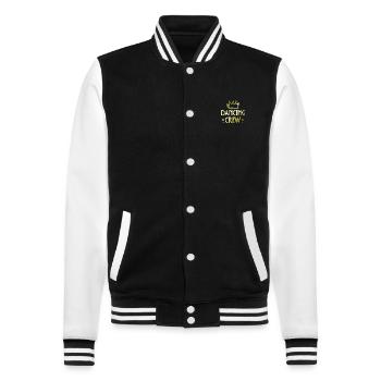 Dancing Crew - College-Sweatjacke - Schwarz/Weiß - Vorne - Nik (191cm) & Marisol (170cm)