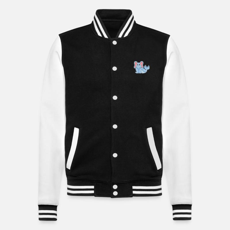 Eléphant de mer - Veste Teddy - noir/blanc