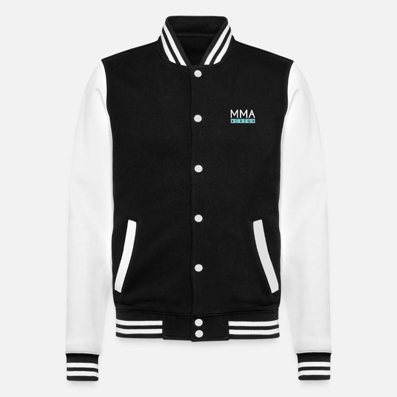 Mma Crew - College Sweat Jacket - black/white