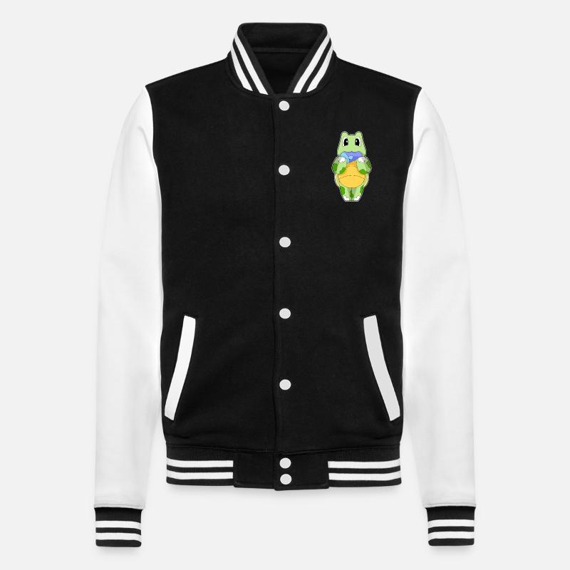 Poisson-tortue - Veste Teddy - noir/blanc