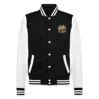 May 1983 - Birthday present born in May 1983 - College Sweat Jacket - black/white - Front - Nik (191cm) & Marisol (170cm)