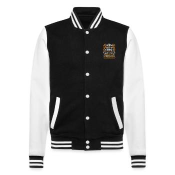 Legends Are Born In 1994 Birthday Gift -1994 - College Sweat Jacket - black/white - Front - Nik (191cm) & Marisol (170cm)