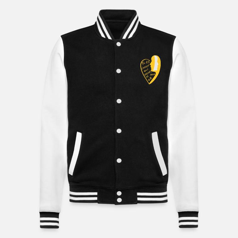 Mon or 1 - Veste Teddy - noir/blanc
