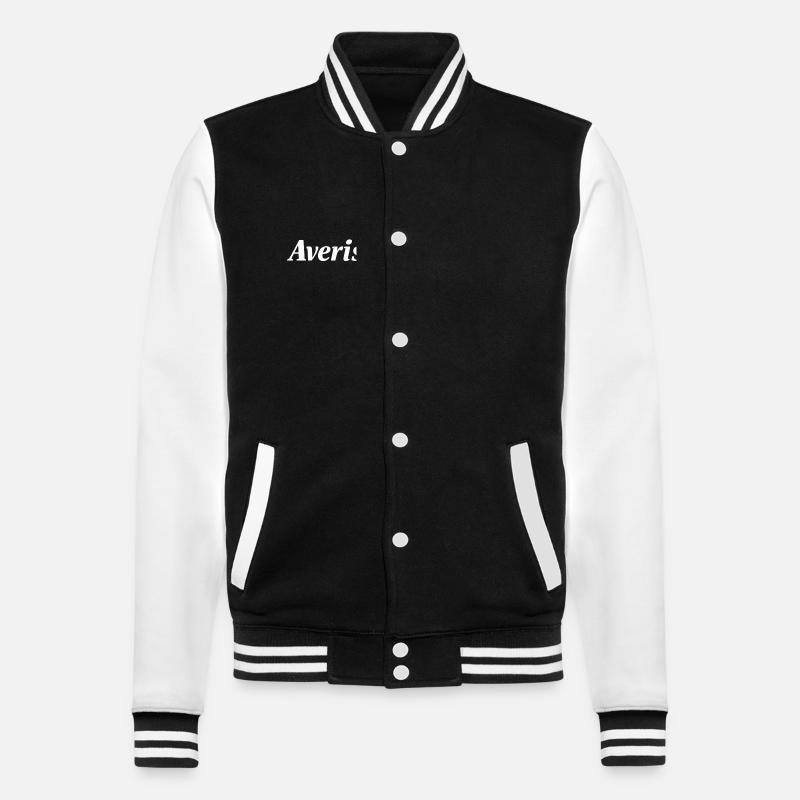 Averis Pullover  - College-Sweatjacke - Schwarz/Weiß