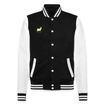Chèvres - Veste Teddy - noir/blanc - Devant - Nik (191cm) & Marisol (170cm)