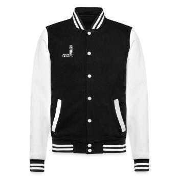 Gerhard - Veste Teddy - noir/blanc - Devant - Nik (191cm) & Marisol (170cm)