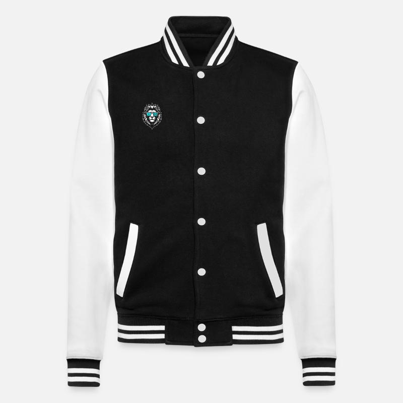 Löwe Klaus - College-Sweatjacke - Schwarz/Weiß