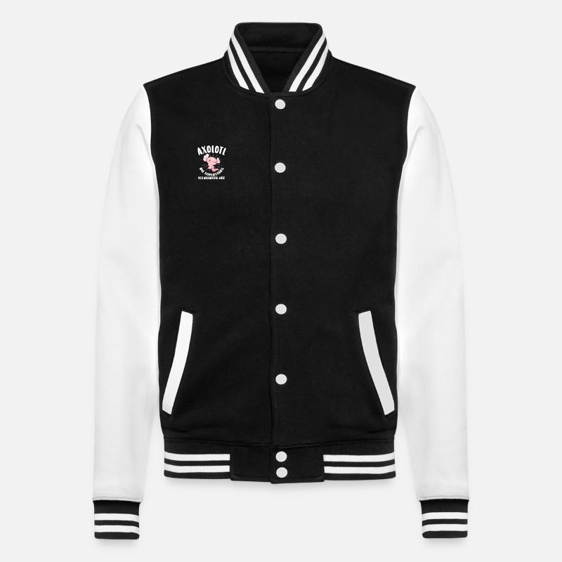 Axolotl - Veste Teddy - noir/blanc