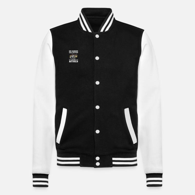 Pilote Hélicoptère Hélicoptère - Veste Teddy - noir/blanc