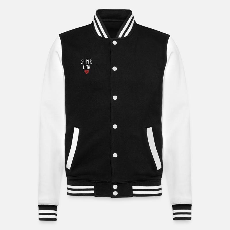 Großmutter Oma - College-Sweatjacke - Schwarz/Weiß