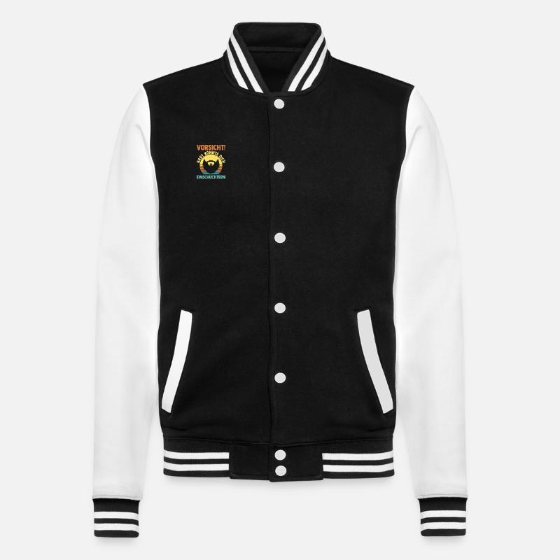 Bearded Bearded Beard - College Sweat Jacket - black/white