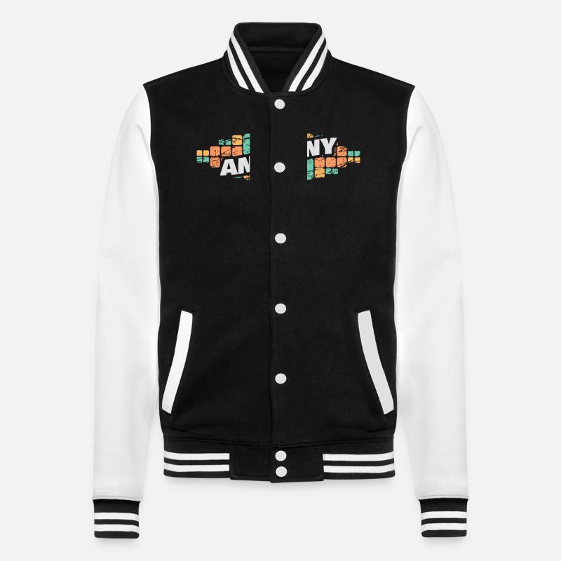 Anthony Anthony - College-Sweatjacke - Schwarz/Weiß