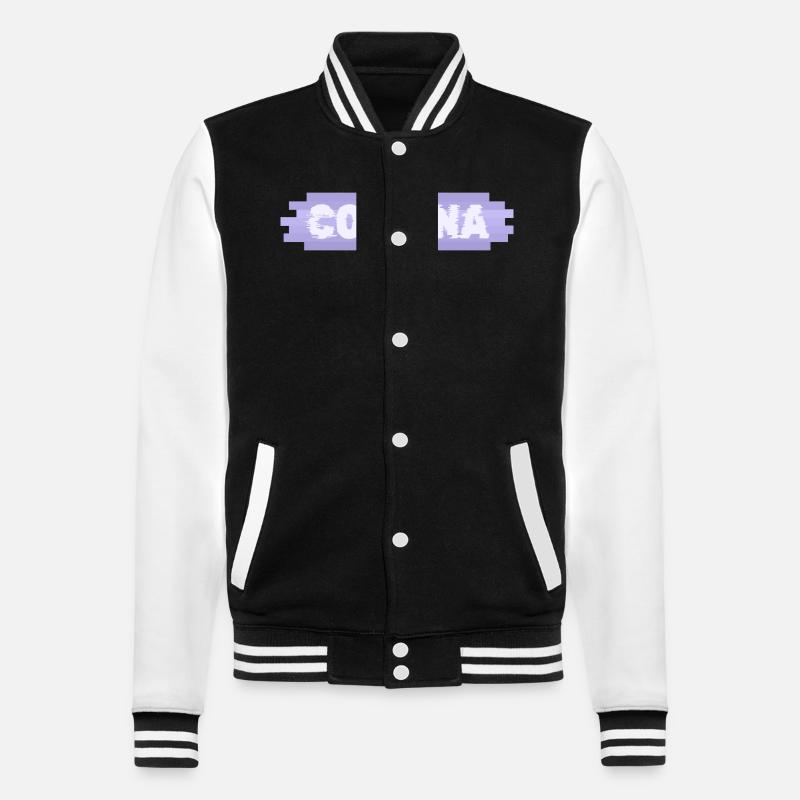 Mère Corinna - Veste Teddy - noir/blanc