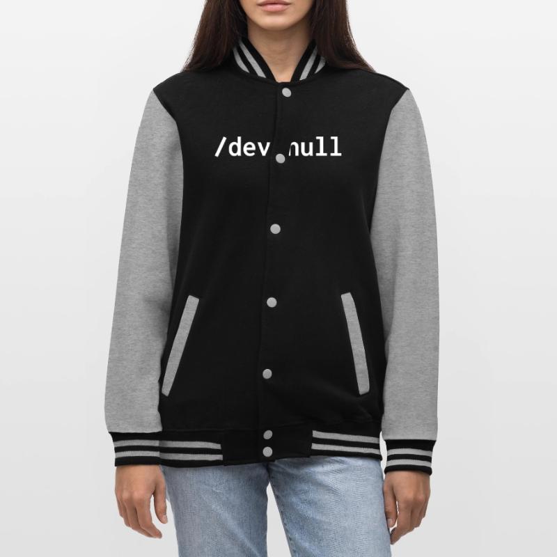 Dev null web developer humor funny College Sweat Jacket