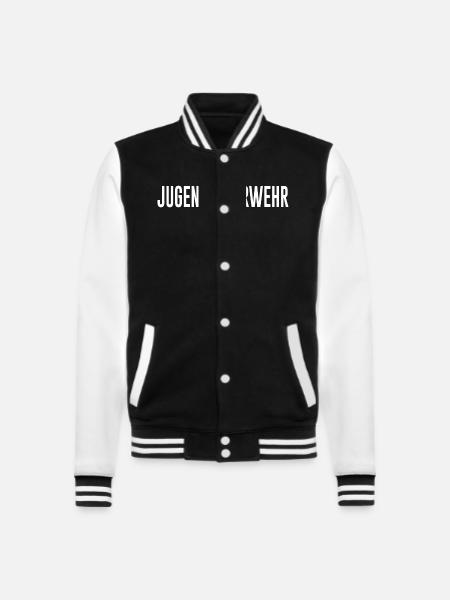 Feuerwehr Feuerwehrmann Spruch - College-Sweatjacke - Schwarz/Weiß
