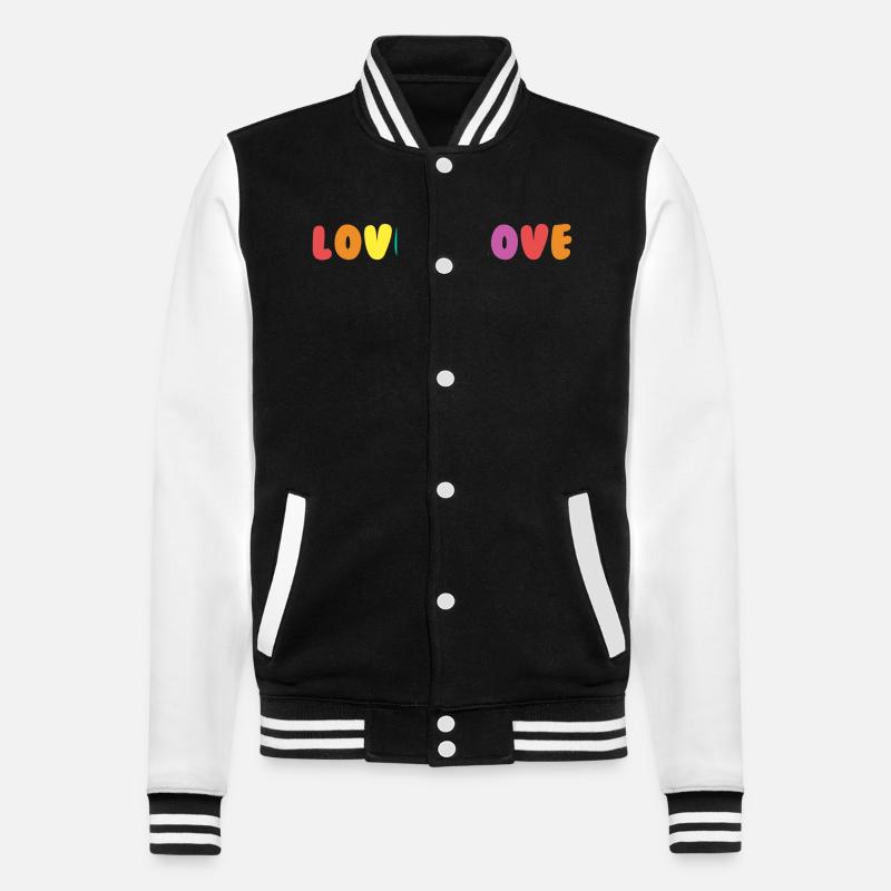 L’amour, c’est l’amour - Veste Teddy - noir/blanc