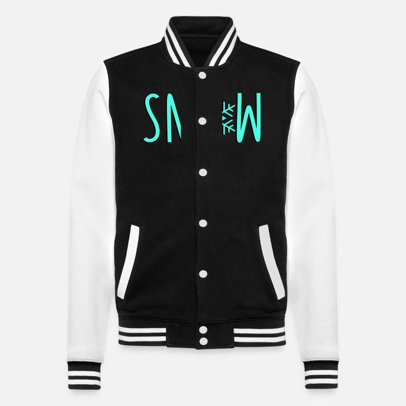 schneeflocke snow - College-Sweatjacke - Schwarz/Weiß