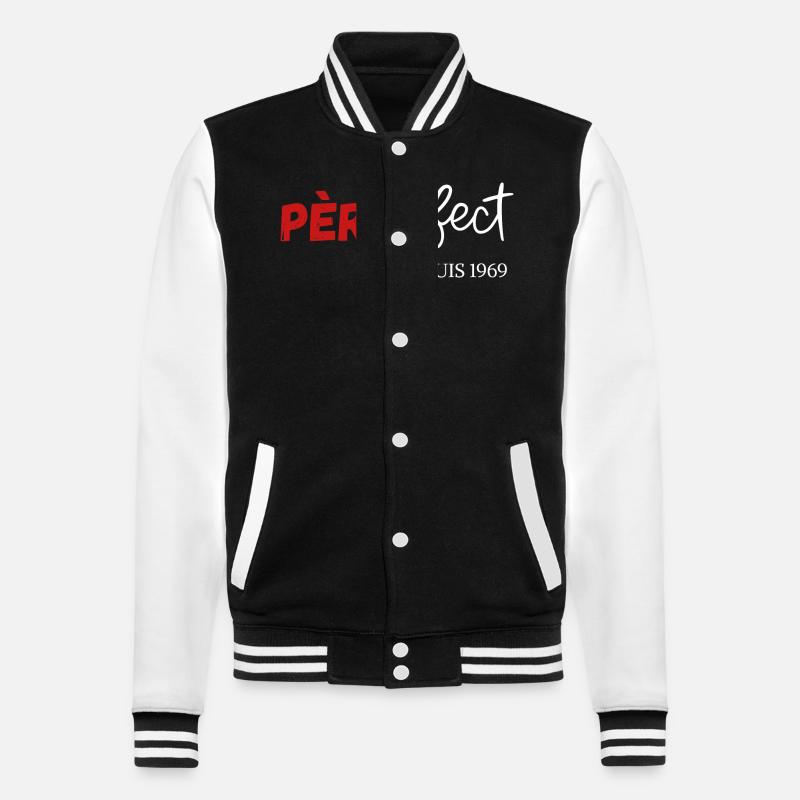 Père fect Depuis 1969 - Veste Teddy - noir/blanc