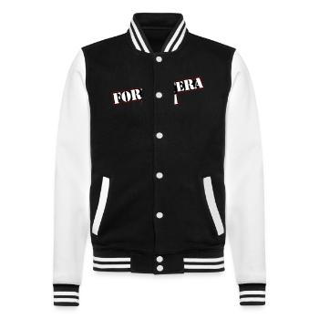 Formentera Team - College Sweat Jacket - black/white - Front - Nik (191cm) & Marisol (170cm)