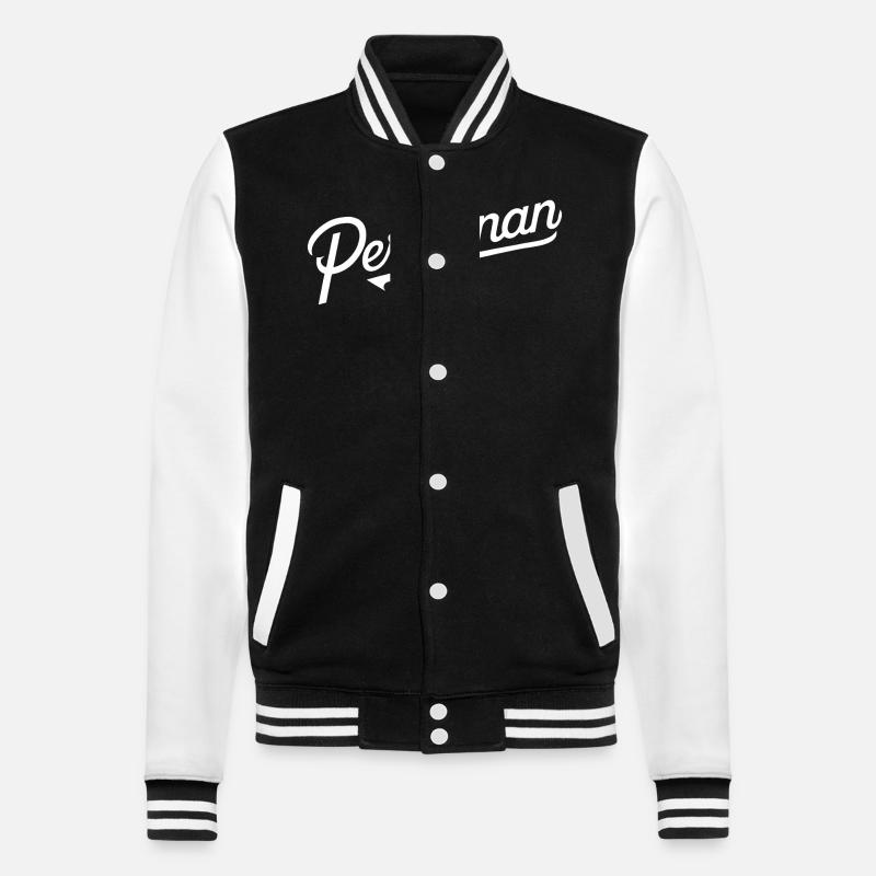 Perpignan - Veste Teddy - noir/blanc