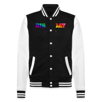 Geburtgay Girl Lgbt Gay Pride Alles Gute Zum - College-Sweatjacke - Schwarz/Weiß - Vorne - Nik (191cm) & Marisol (170cm)