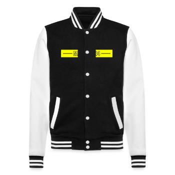 Malle 2024 Palme Mallorca - College-Sweatjacke - Schwarz/Weiß - Vorne - Nik (191cm) & Marisol (170cm)