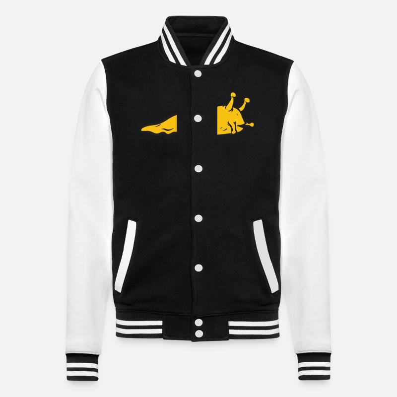 Escargot banane - Veste Teddy - noir/blanc