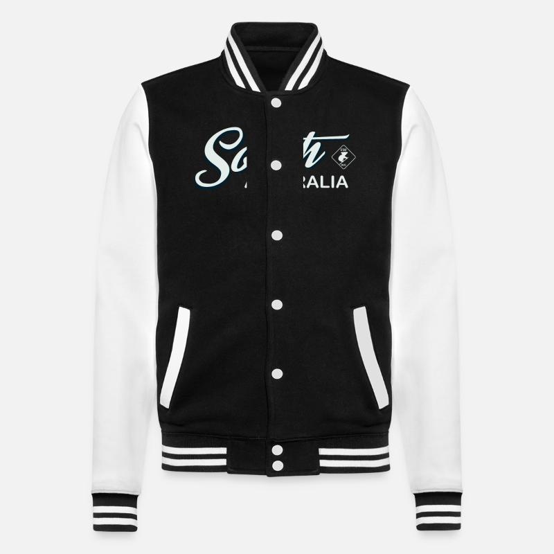 EXPLORE SOUTH AUSTRALIA - College Sweat Jacket - black/white