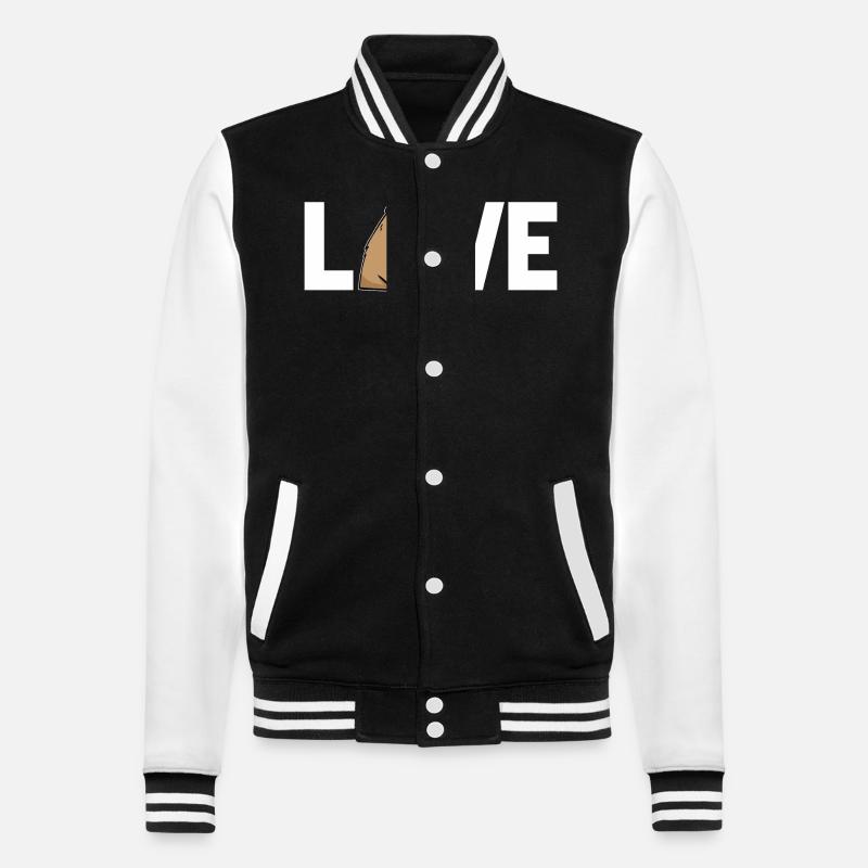 Chien de prairie - Veste Teddy - noir/blanc
