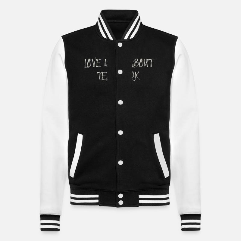 L’amour est - Veste Teddy - noir/blanc