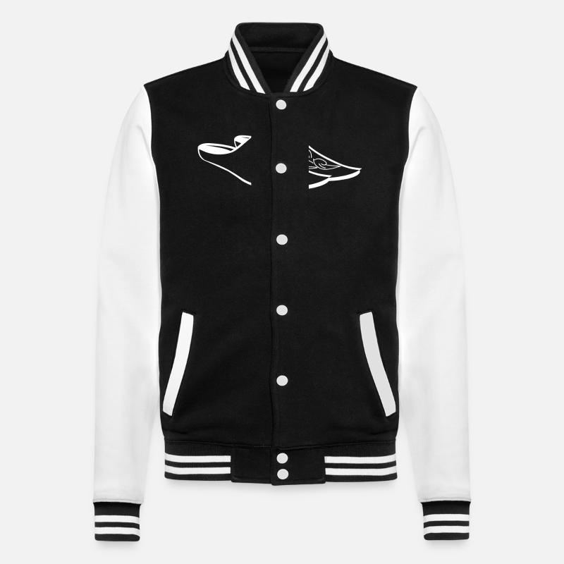 Humour babouches - Veste Teddy - noir/blanc