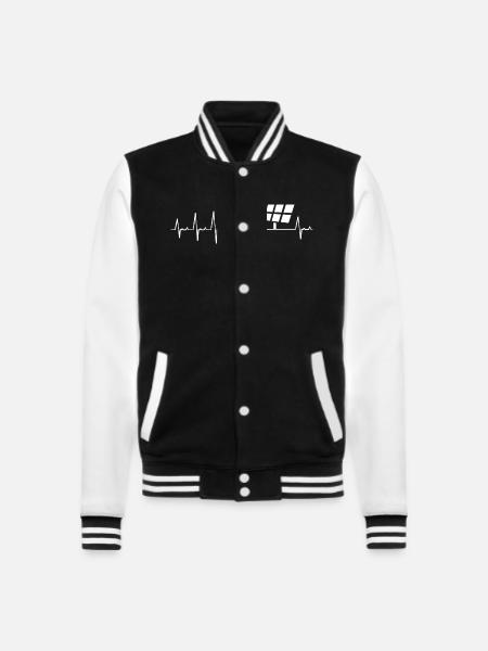 Solarmodul Solarenergie Solarstrom - College-Sweatjacke - Schwarz/Weiß