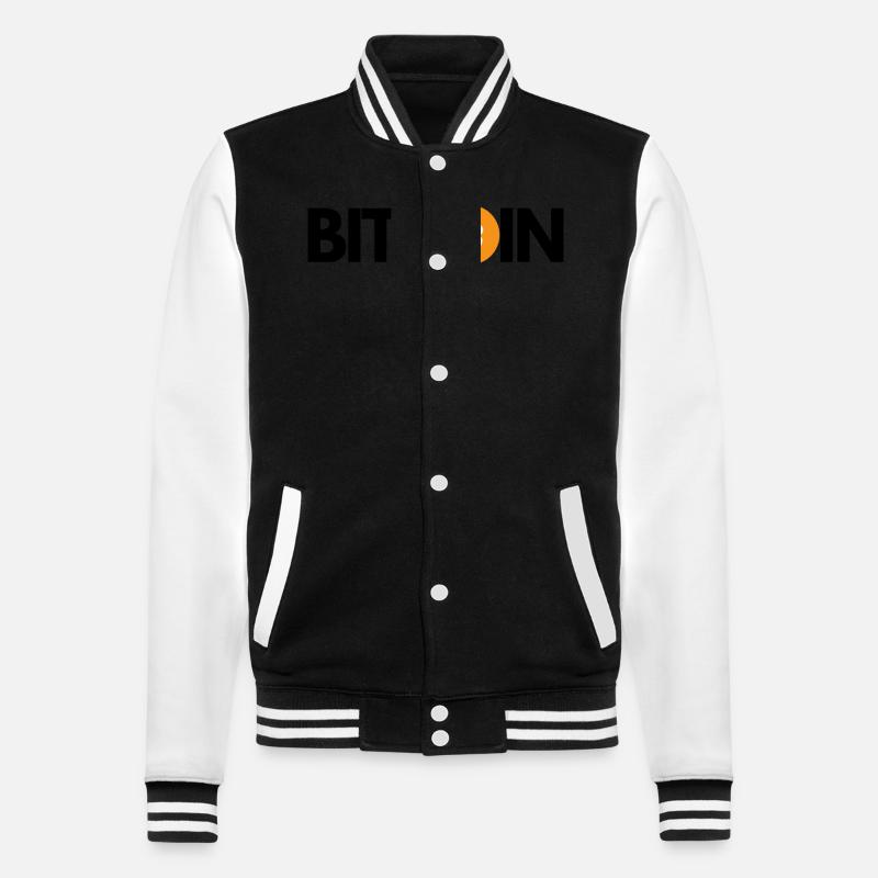 Crypto BITCOIN 2 - Veste Teddy - noir/blanc