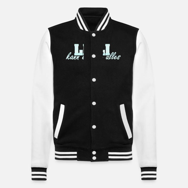 Lilli - College-Sweatjacke - Schwarz/Weiß