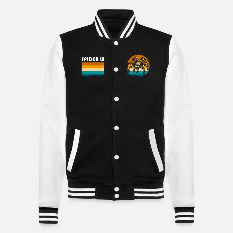 Morsure de toile d’araignée - Veste Teddy - noir/blanc