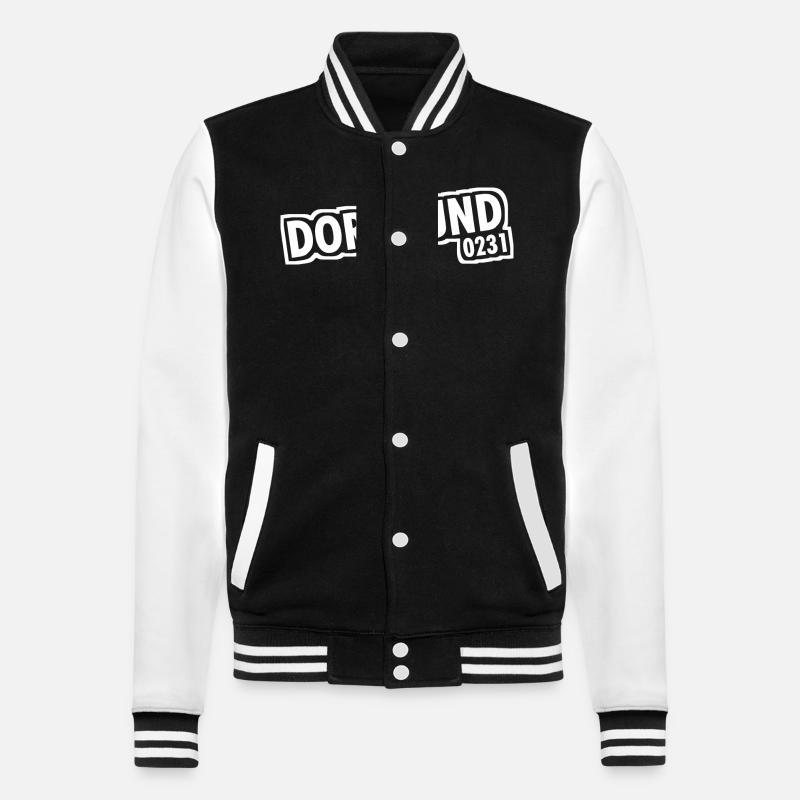 Dortmund - 0231 - Area Code - College Sweat Jacket - black/white