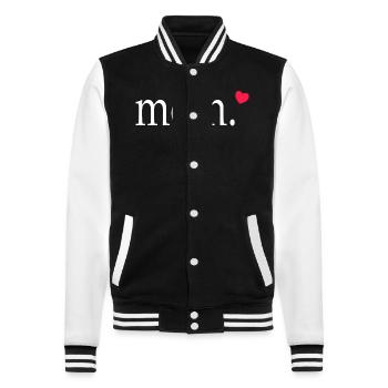 Mom Mutter Geschenk Mama - College-Sweatjacke - Schwarz/Weiß - Vorne - Nik (191cm) & Marisol (170cm)