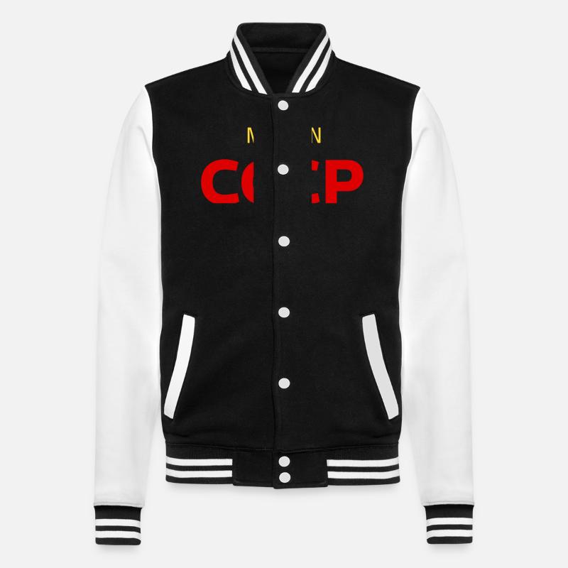 Fabriqué en URSS СССР - Veste Teddy - noir/blanc