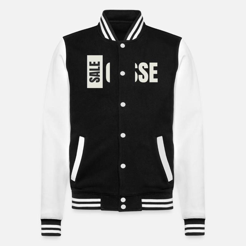 Schmutziges Kind - College-Sweatjacke - Schwarz/Weiß