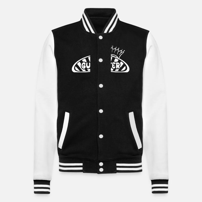 Censor - College Sweat Jacket - black/white